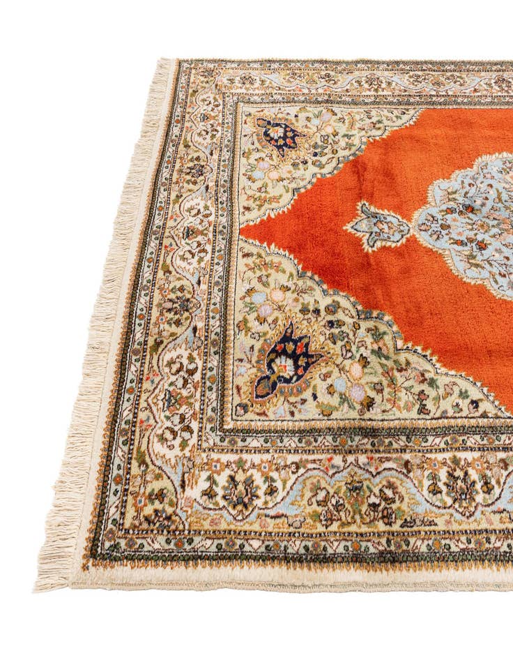 Detail image of  5' 7 x 8' 9  Hand Knotted Tabriz Wool Rug