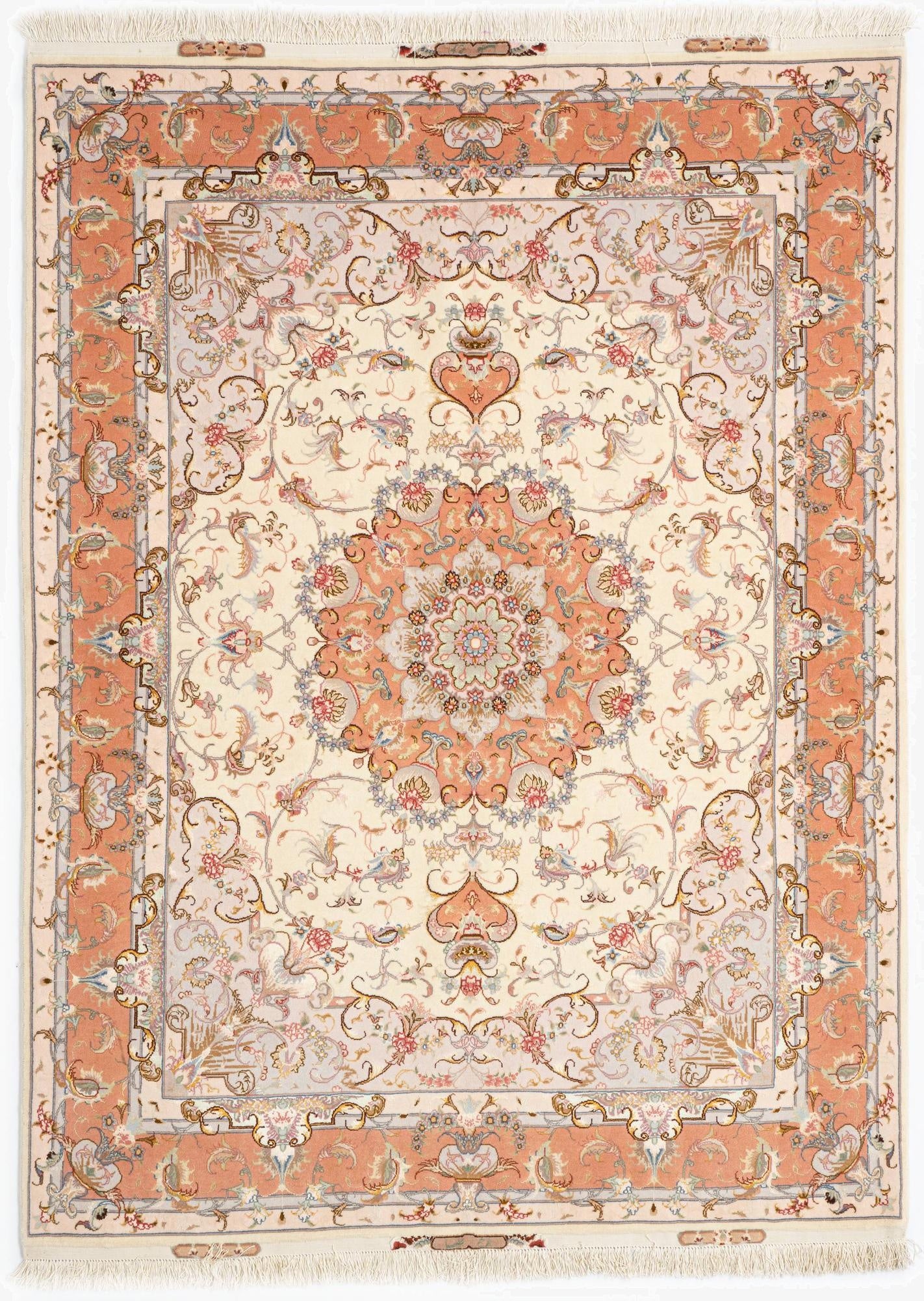  4' 11 x 7' Tabriz Rug