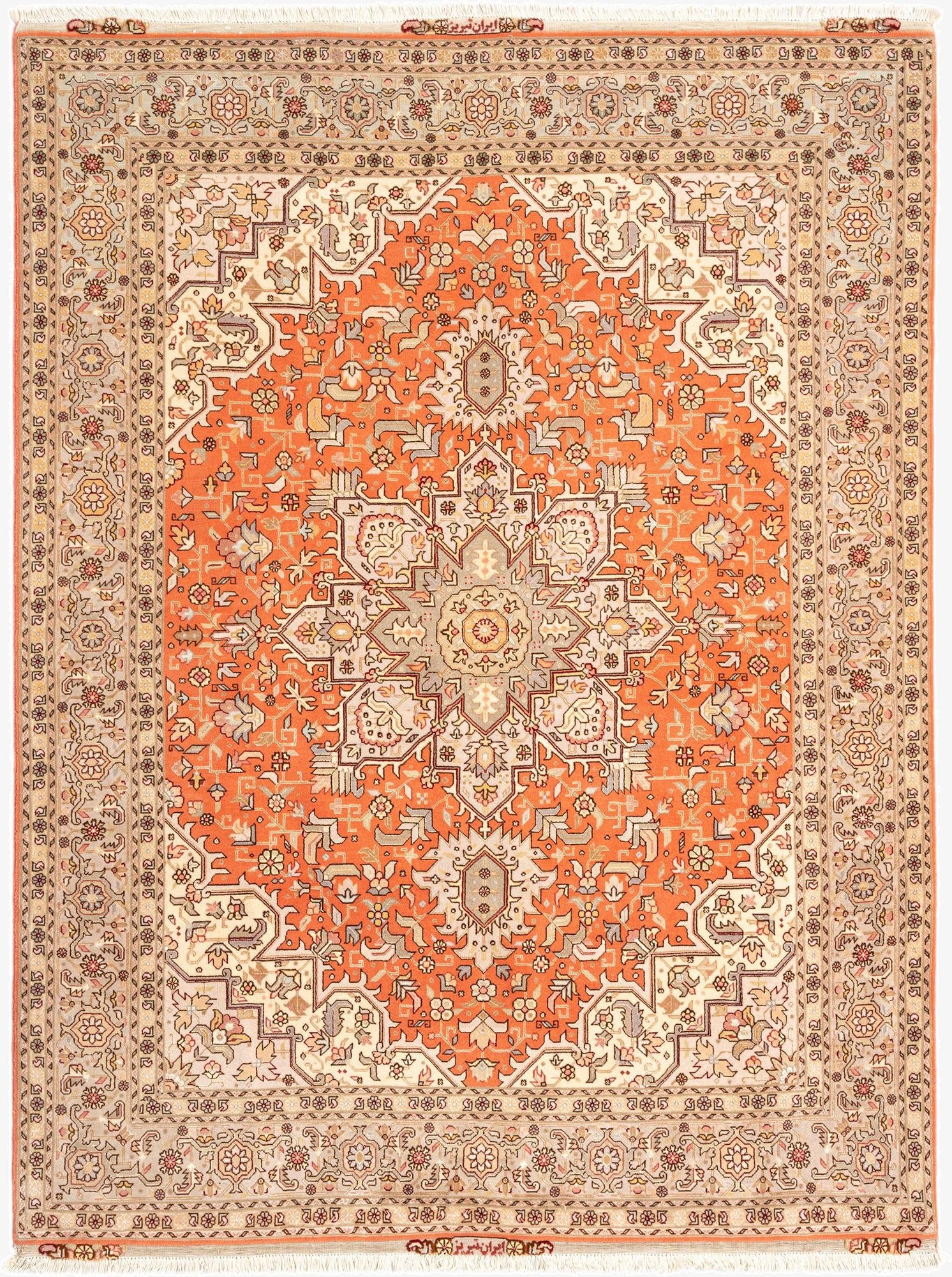  5' 1 x 6' 10 Tabriz Rug