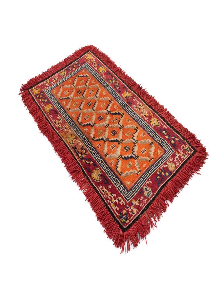 Detail image of  2' 2 x 4' 4  Hand Knotted Tibet Rug