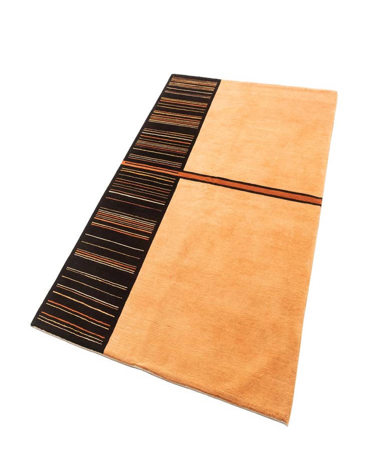 Detail image of  5' x 6' 9  Hand Knotted Tibet Wool Rug