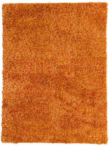  5' x 6' 10  Hand Knotted Two-Tone Shag Oriental Rug