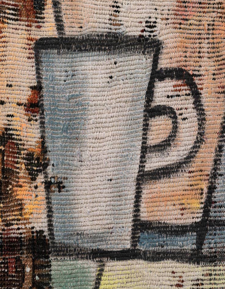 Detail image of  3' 2 x 5'  Hand Knotted Ultra Vintage Persian Wool Rug