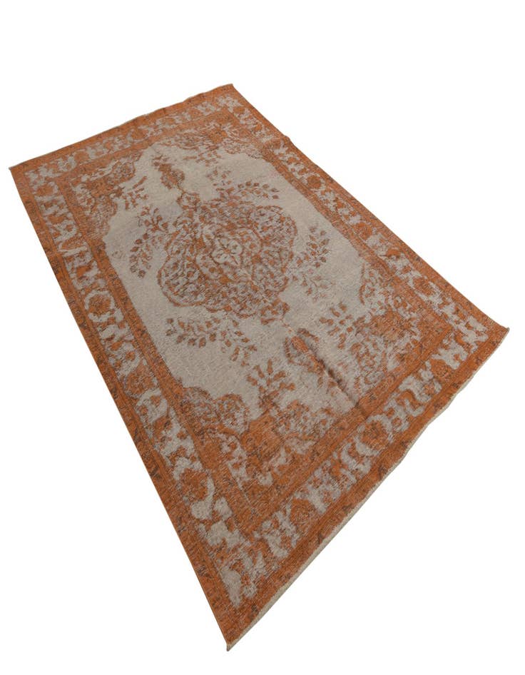 Detail image of  6' 6 x 9' 7  Hand Knotted Ultra Vintage Persian Wool Rug