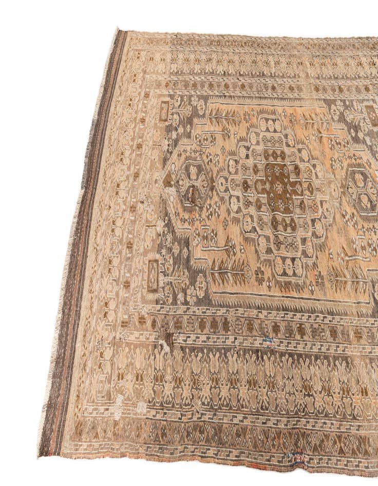 Detail image of  5' x 7'  Hand Knotted Ultra Vintage Persian Wool Rug