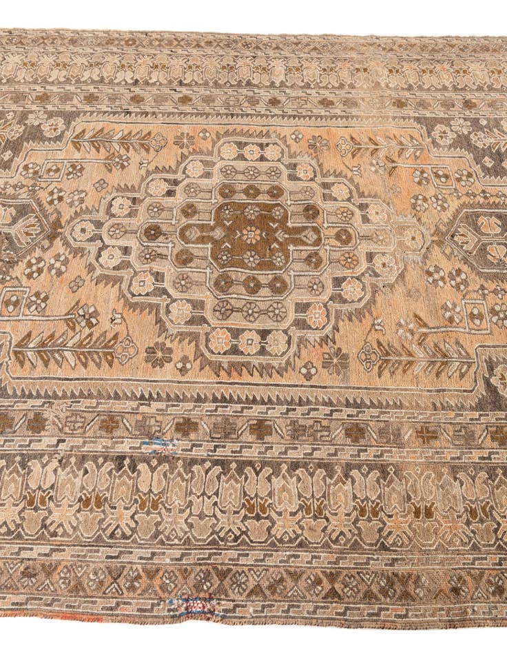Detail image of  5' x 7'  Hand Knotted Ultra Vintage Persian Wool Rug