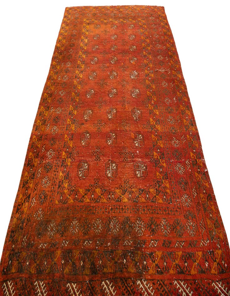 Detail image of  5' 10 x 9'  Hand Knotted Ultra Vintage Persian Wool Rug