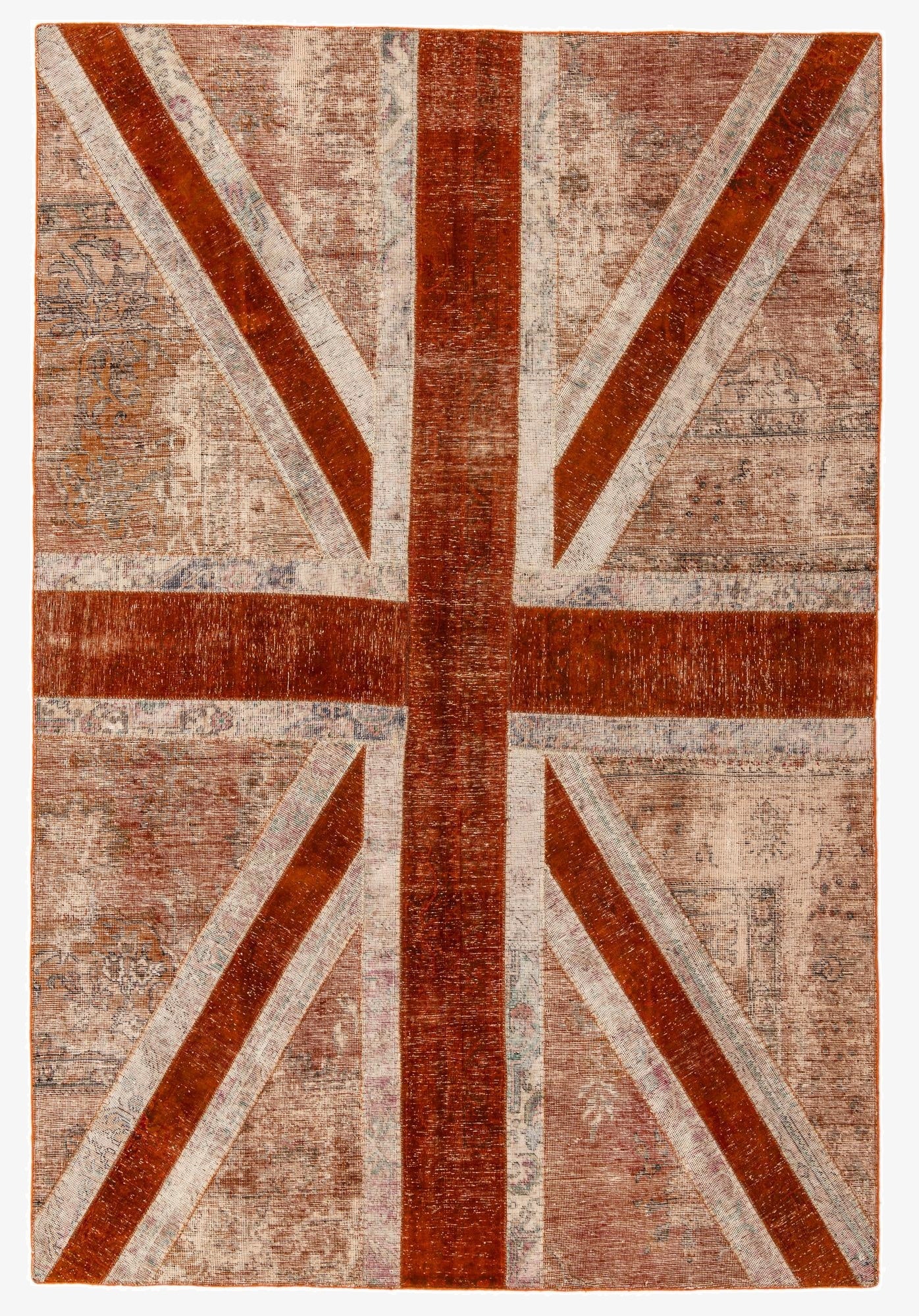  6' 8 x 9' 11  Hand Knotted Ultra Vintage Persian Wool Rug