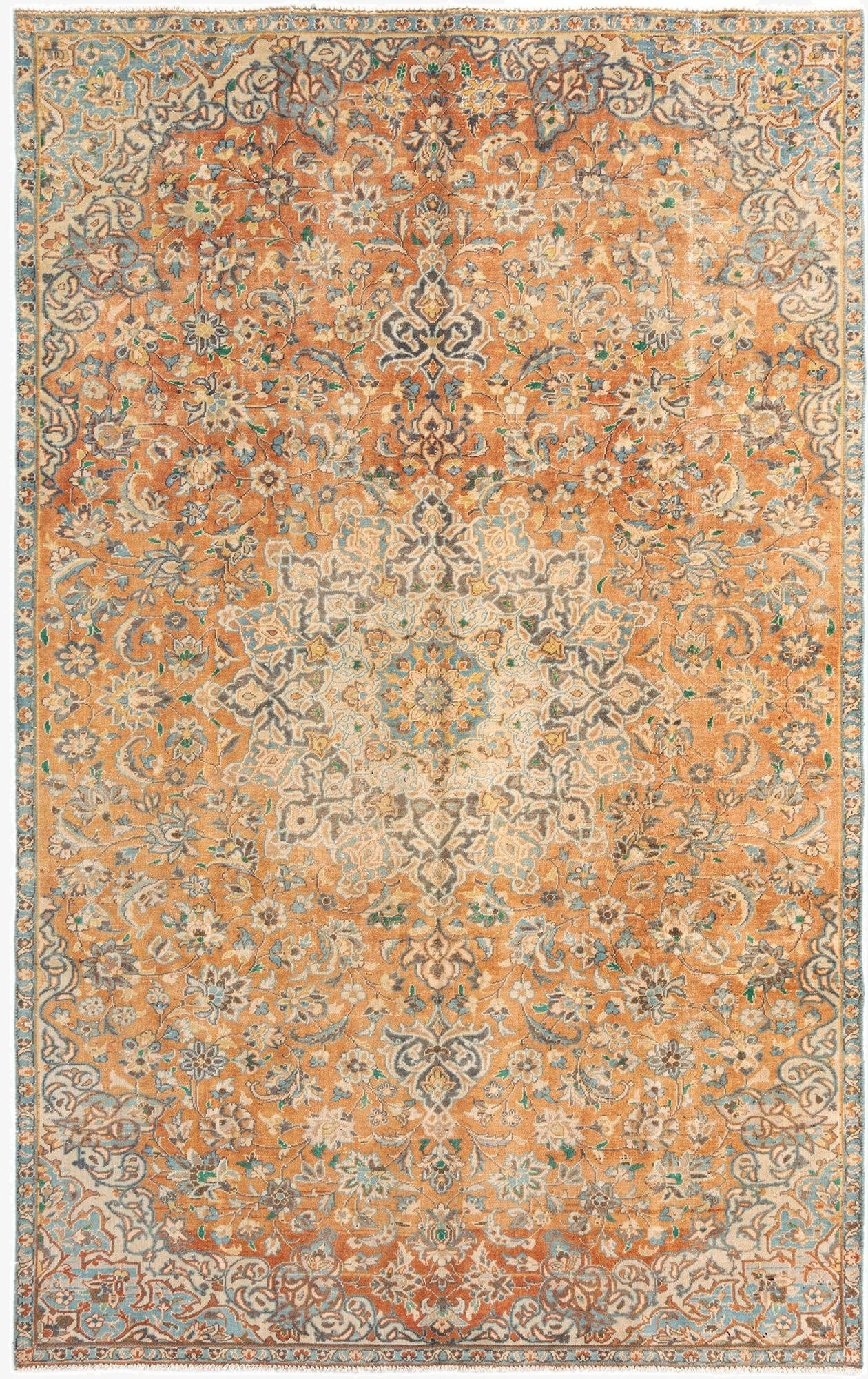  6' 1 x 10' Vintage Wool Rug