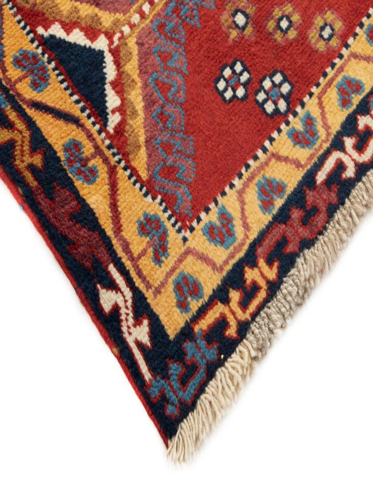 Detail image of  3' 5 x 4' 11  Hand Knotted Yalameh Persian Wool Rug