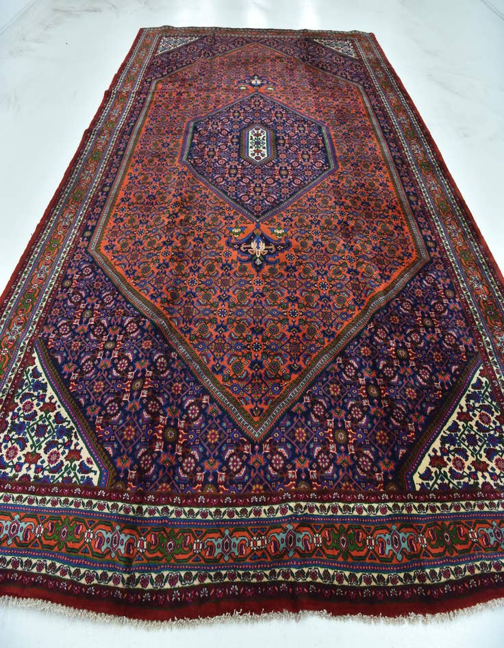 Detail image of 10' x 13' 2 Hand Knotted Zanjan Persian Wool Rug