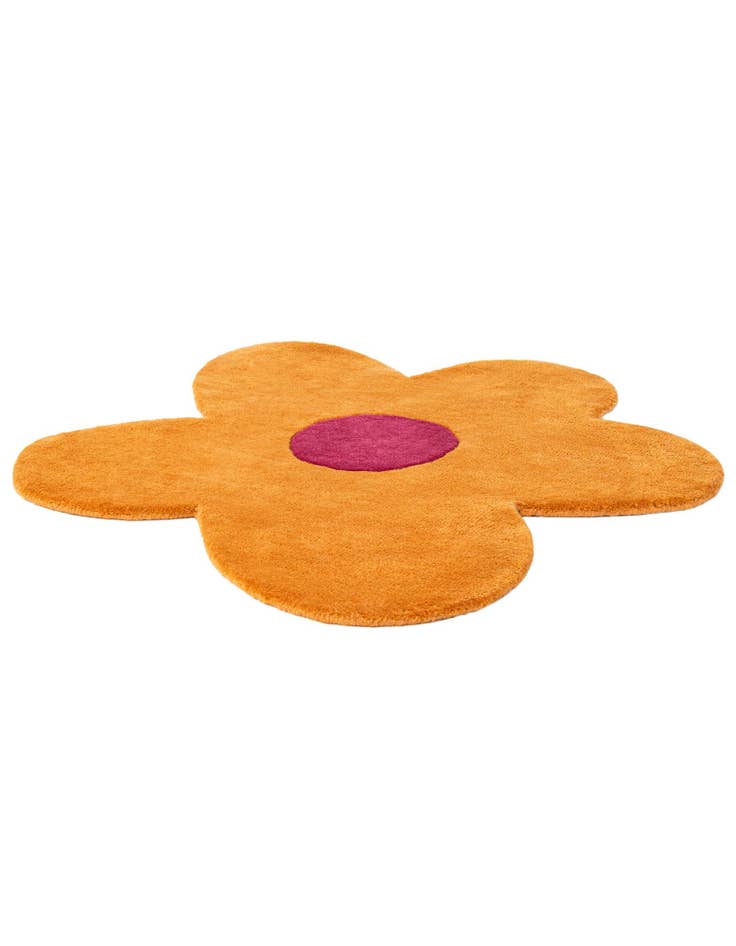 Detail image of  3' 1 x 3' 1 Happy Rugs Funky Flower Wool Round