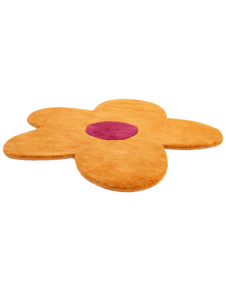 Detail image of  3' 1 x 3' 1 Happy Rugs Funky Flower Wool Round