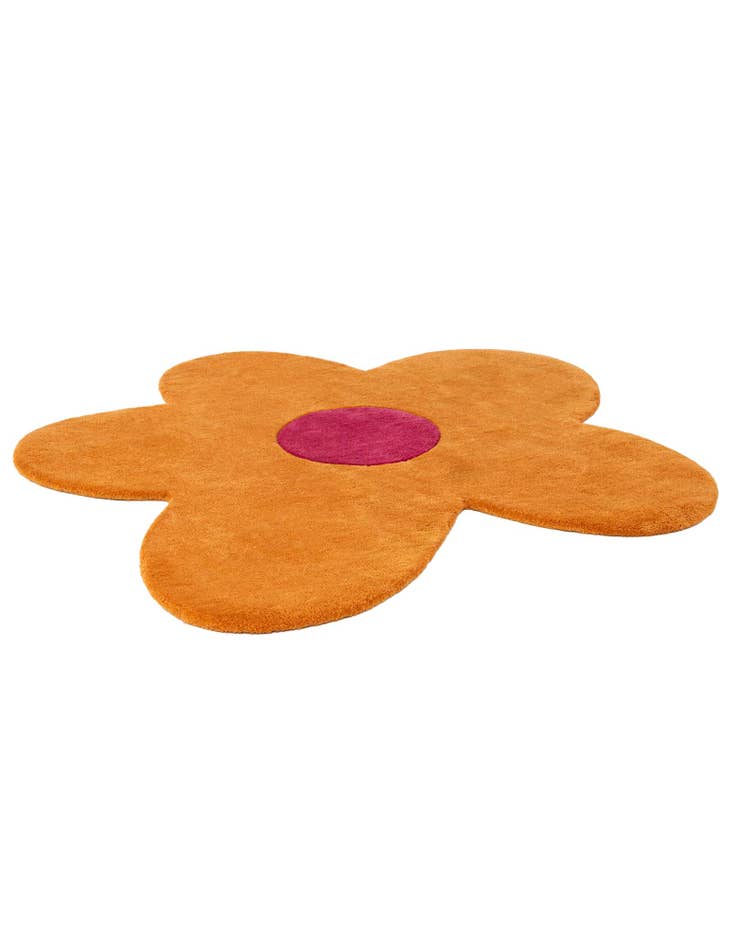 Detail image of  4' 1 x 4' 1 Happy Rugs Funky Flower Wool Round