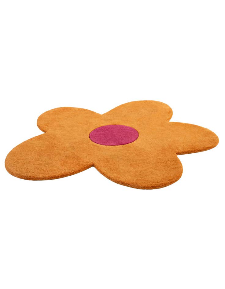 Detail image of  4' 1 x 4' 1 Happy Rugs Funky Flower Wool Round