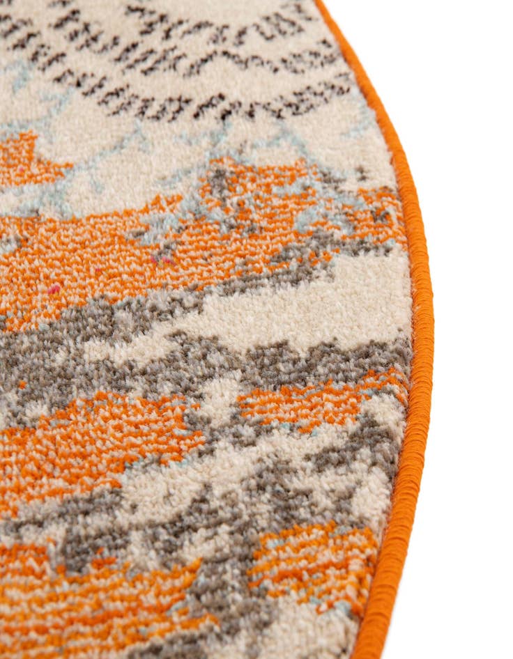 Detail image of  6' x 6'  Washable Hyacinth Round Rug