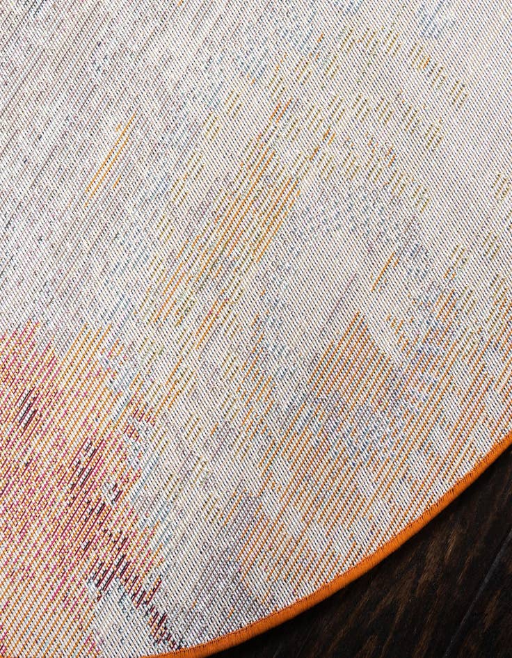 Detail image of  6' x 6'  Washable Hyacinth Round Rug