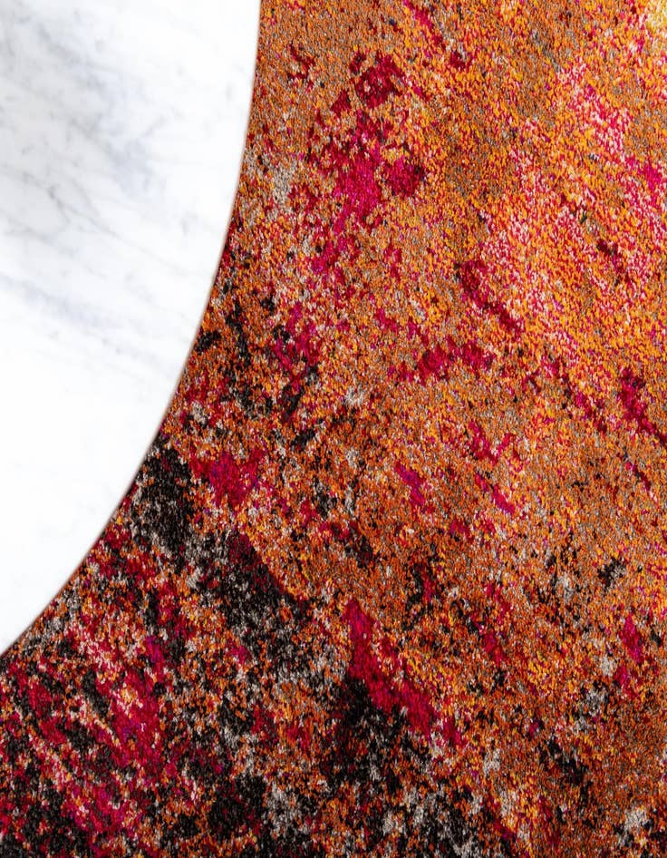 Detail image of  8' x 8'  Washable Hyacinth Round Rug