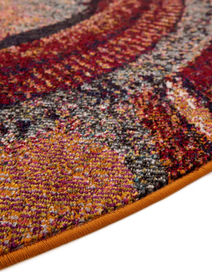 Detail image of  5' 3 x 5' 3  Washable Hyacinth Round Rug