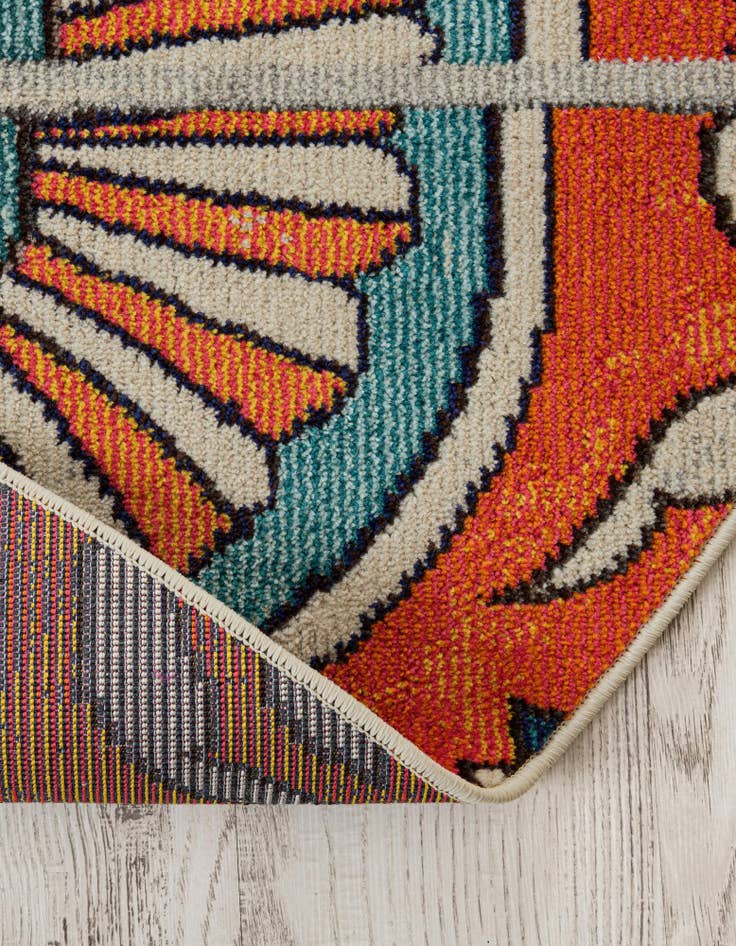 Detail image of  8' x 8'  Washable Hyacinth Round Rug