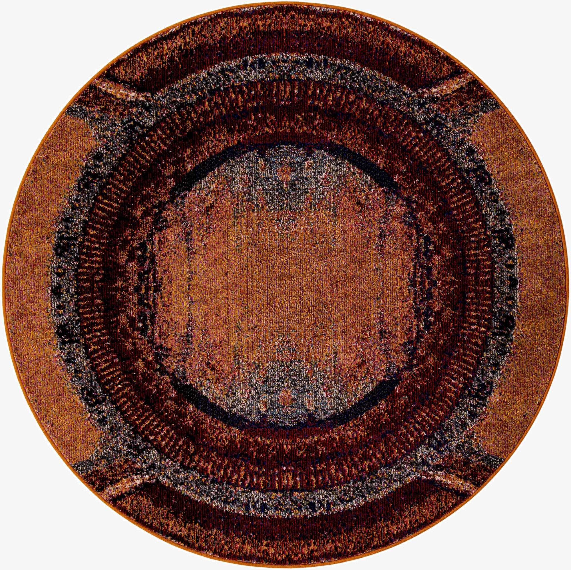  7' 10 x 7' 10  Washable Hyacinth Round Rug