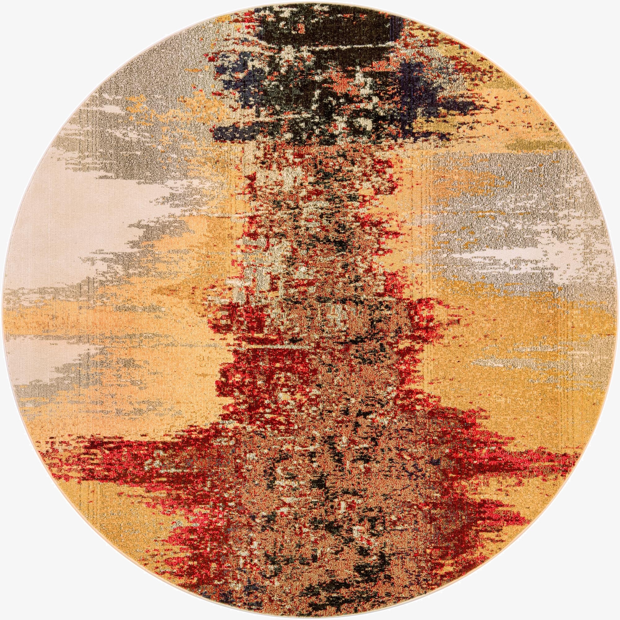  8' x 8'  Washable Hyacinth Round Rug