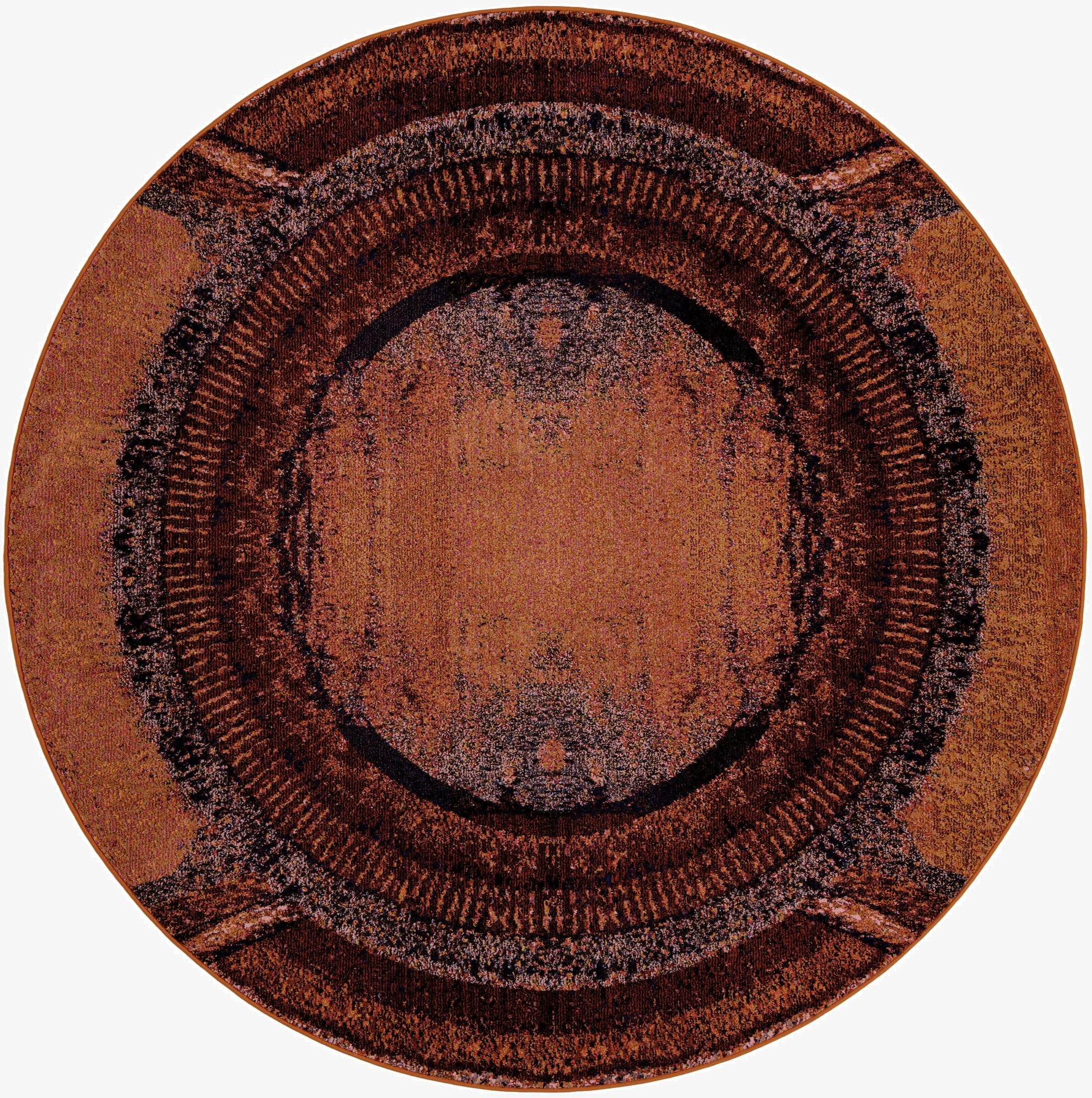  8' x 8'  Washable Hyacinth Round Rug