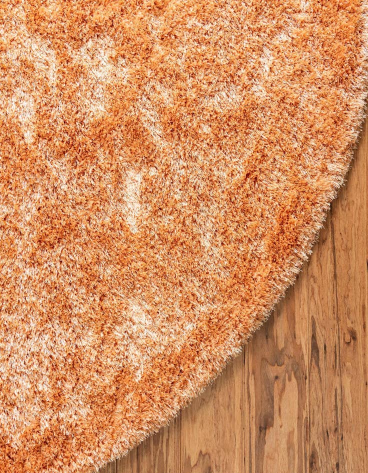 Detail image of 8' x 8' Luxury Solid Shag Round Rug