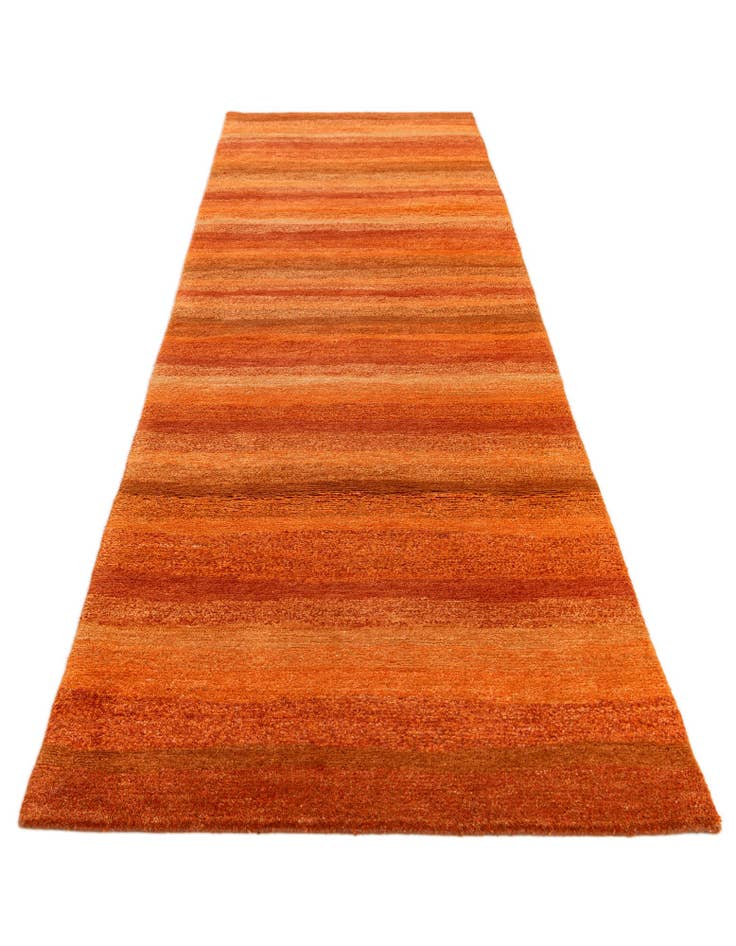 Detail image of  2' 8 x 9' 8  Hand Knotted Gabbeh Wool Runner Rug