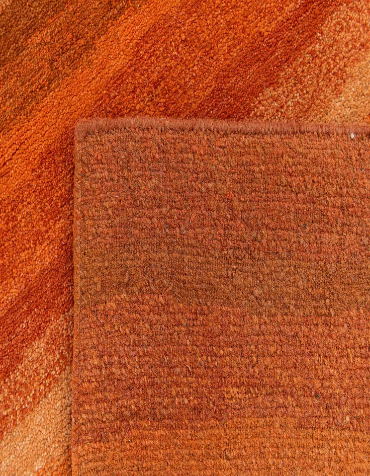 Detail image of  2' 8 x 9' 8  Hand Knotted Gabbeh Wool Runner Rug