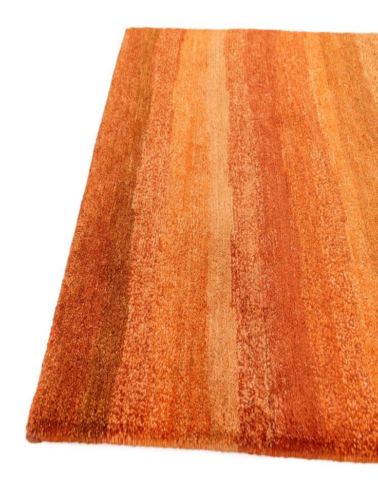 Detail image of  2' 8 x 9' 8  Hand Knotted Gabbeh Wool Runner Rug