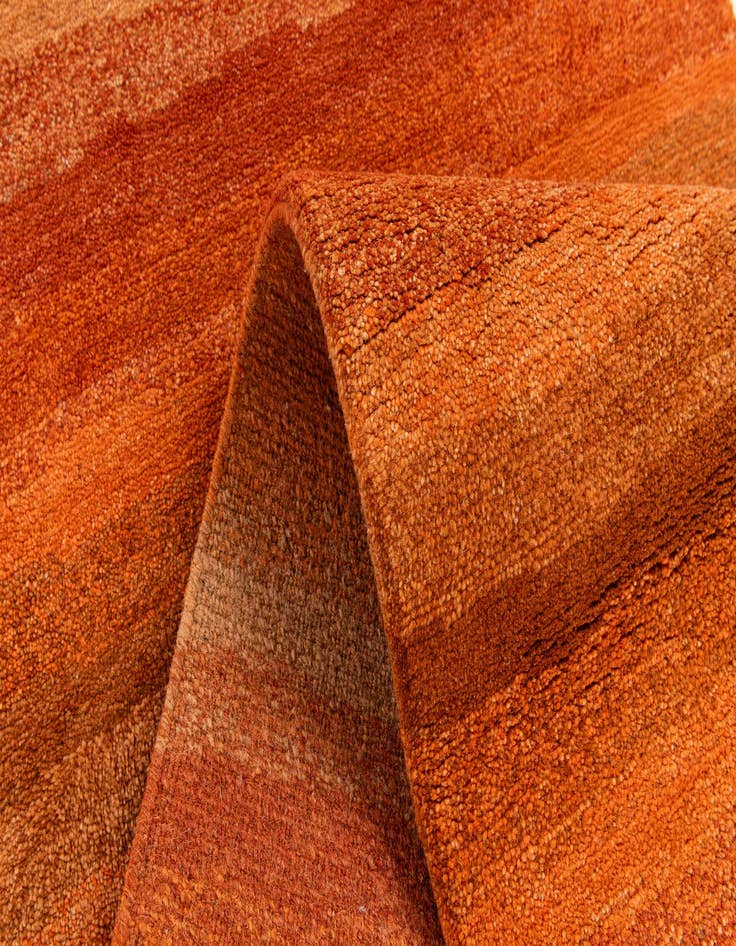 Detail image of  2' 8 x 9' 8  Hand Knotted Gabbeh Wool Runner Rug