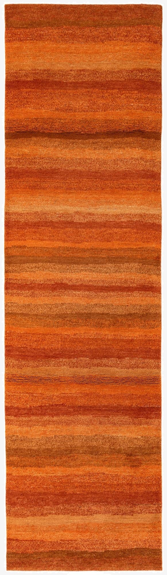  2' 8 x 9' 8  Hand Knotted Gabbeh Wool Runner Rug