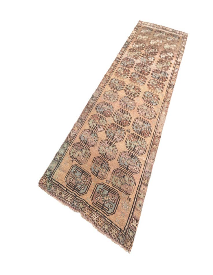 Detail image of  3' 8 x 11' 3 Hamedan Runner Rug