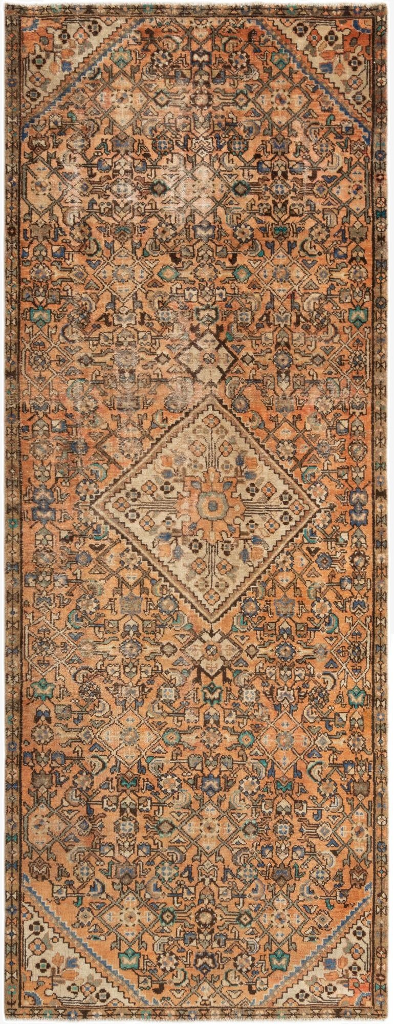  3' 11 x 10' 5 Hamedan Runner Rug