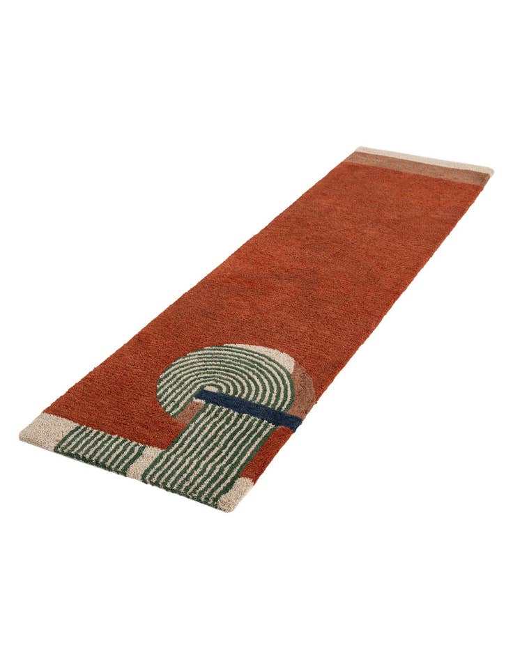 Detail image of  2' x 8' Handtufted Wool Runner Rug