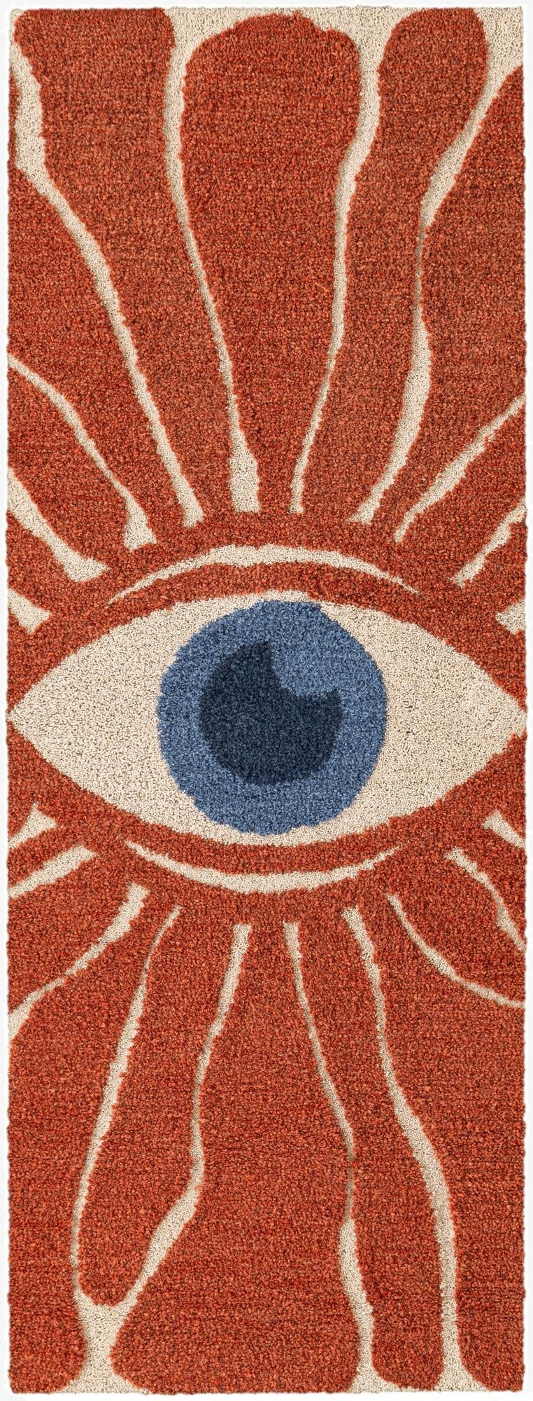 Primary image  2' x 8' Handtufted Wool Runner Rug