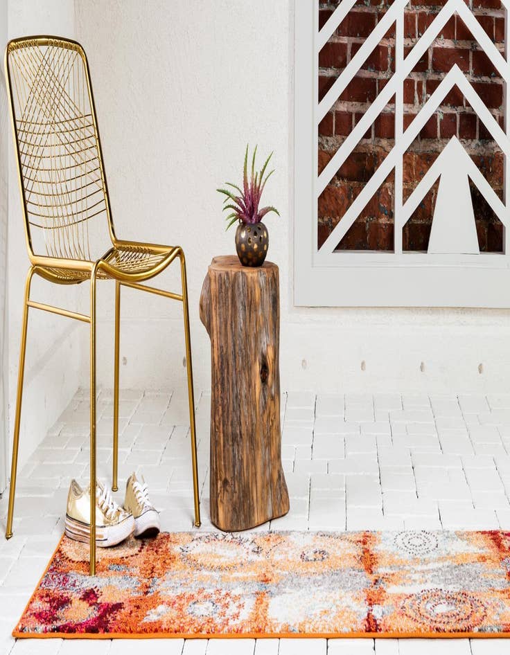 Detail image of  2' 2 x 6' 9  Washable Hyacinth Runner Rug