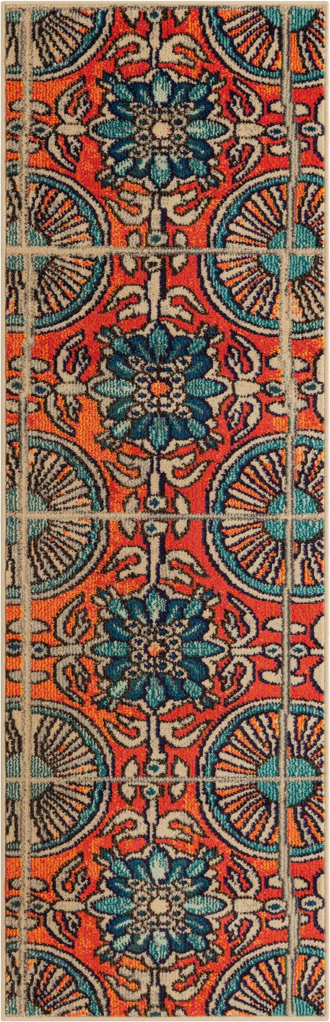  2' 2 x 6' 9  Washable Hyacinth Runner Rug