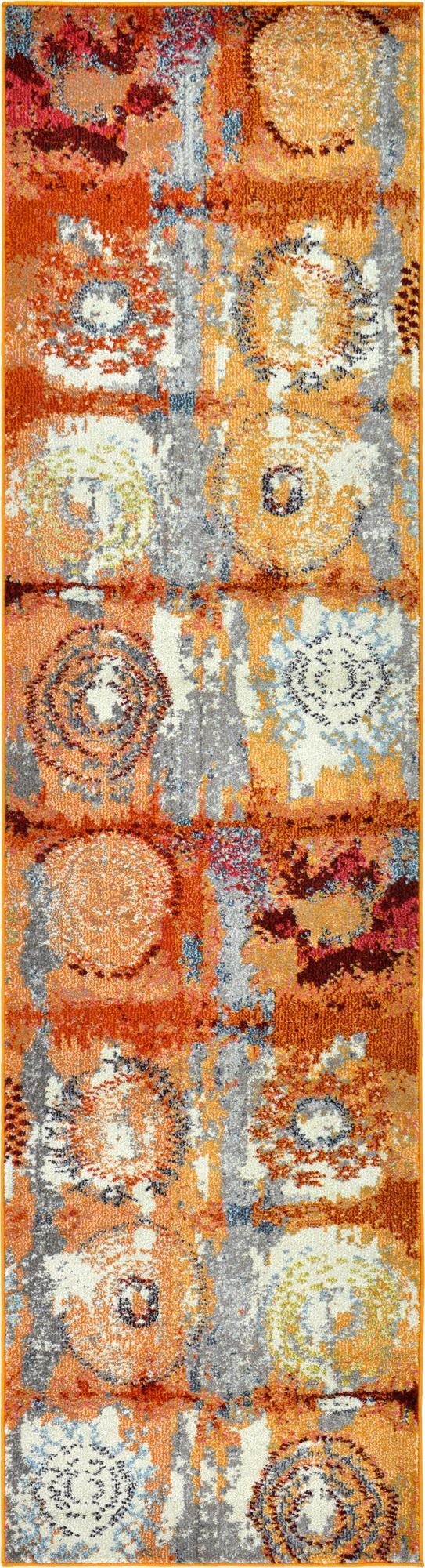 Primary image  2' 7 x 10'  Washable Hyacinth Runner Rug