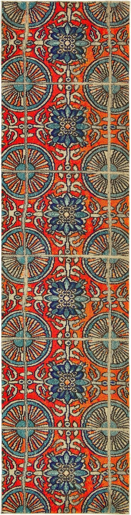  2' 7 x 10'  Washable Hyacinth Runner Rug