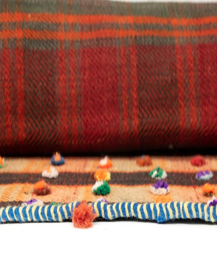 Detail image of  4' 6 x 8' 9 Jajim Wool Runner Rug