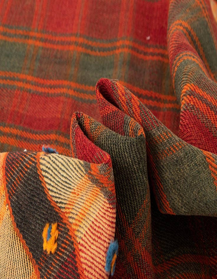 Detail image of  4' 6 x 8' 9 Jajim Wool Runner Rug