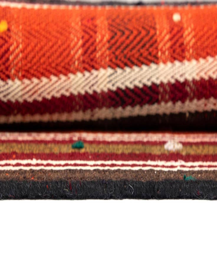 Detail image of  4' 8 x 9' Jajim Wool Runner Rug