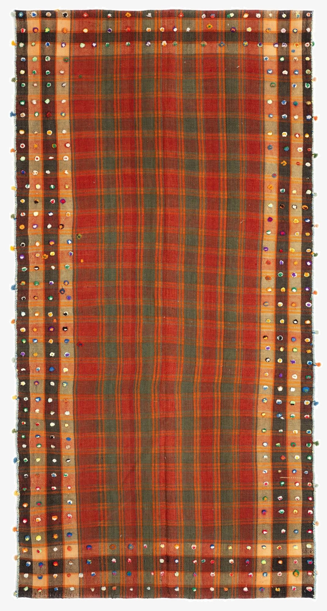 4' 6 x 8' 9 Jajim Wool Runner Rug
