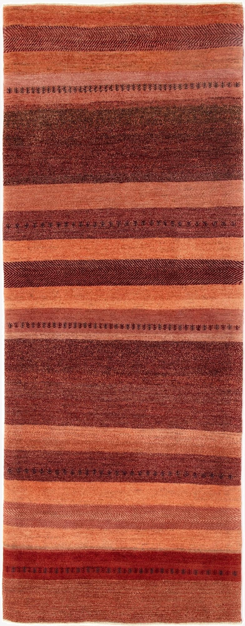  2' 7 x 7' 7  Hand Knotted Kashkuli Persian Runner Rug