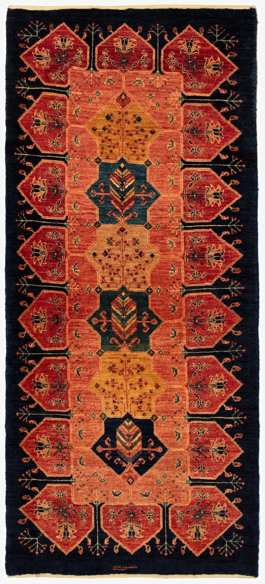  2' 11 x 6' 9 Kashkuli Runner Rug