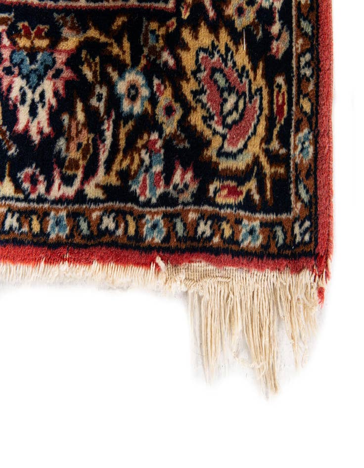 Detail image of  2' 11 x 11' 6  Hand Knotted Kashmir Wool Runner Rug