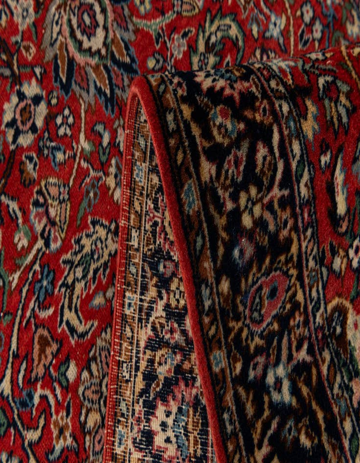 Detail image of  2' 11 x 11' 6  Hand Knotted Kashmir Wool Runner Rug
