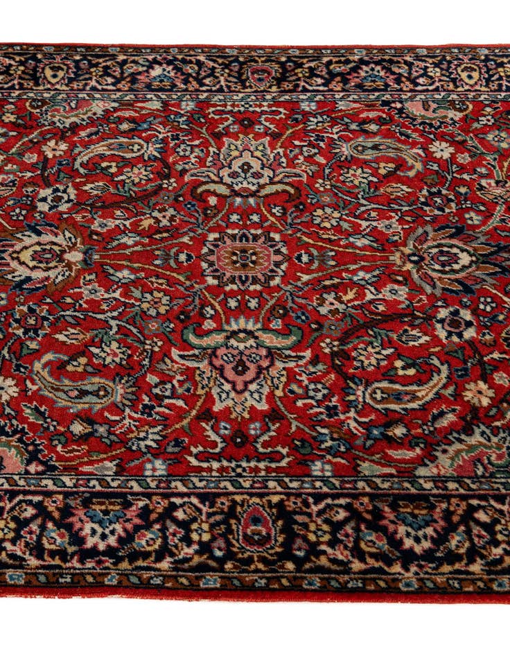Detail image of  2' 11 x 11' 6  Hand Knotted Kashmir Wool Runner Rug